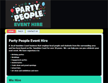 Tablet Screenshot of partypeople.com.au